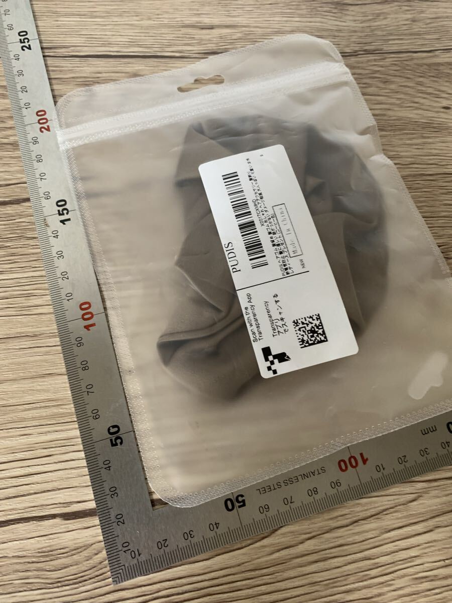 【開封のみ】シュシュ ヘアゴム シュシュおしゃれ 大人 ボリューム 大きめ サテンシュシュ 無地 シンプル 髪飾り レディース _画像5