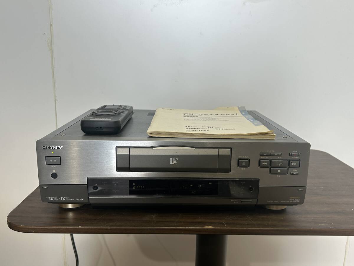 SONY ソニー DVデッキ デジタルビデオデッキ miniDVデッキ DHR-1000 通電確認 大阪府摂津市東別府 手渡し可_画像2