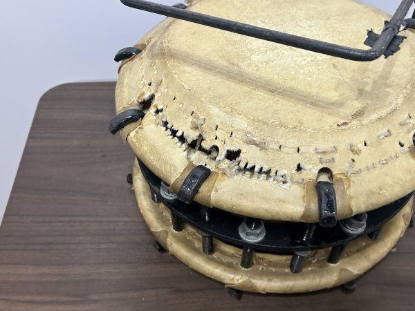 締太鼓 ボルト締め太鼓 締太鼓 しめつけ太鼓 スタンド付き 打面30cm 厚み 16cm 大坂府摂津市東別府 手渡し可