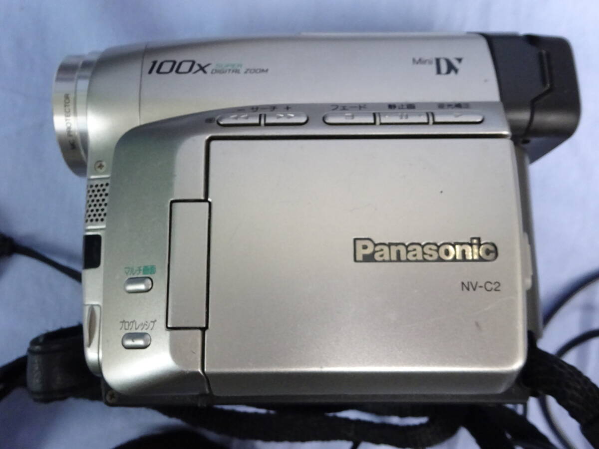 (つ-R-2)ビデオカメラまとめて NV-C2/NV-DS9/AL-30/p?cam S2/P850 レンズ ケース バッテリー Panasonic 動作未確認(rèn) 中古