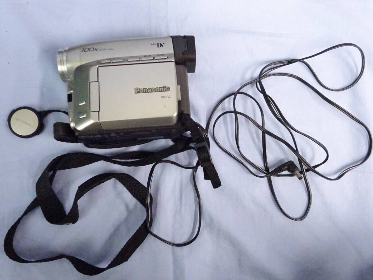 (つ-R-2)ビデオカメラまとめて NV-C2/NV-DS9/AL-30/p?cam S2/P850 レンズ ケース バッテリー Panasonic 動作未確認(rèn) 中古