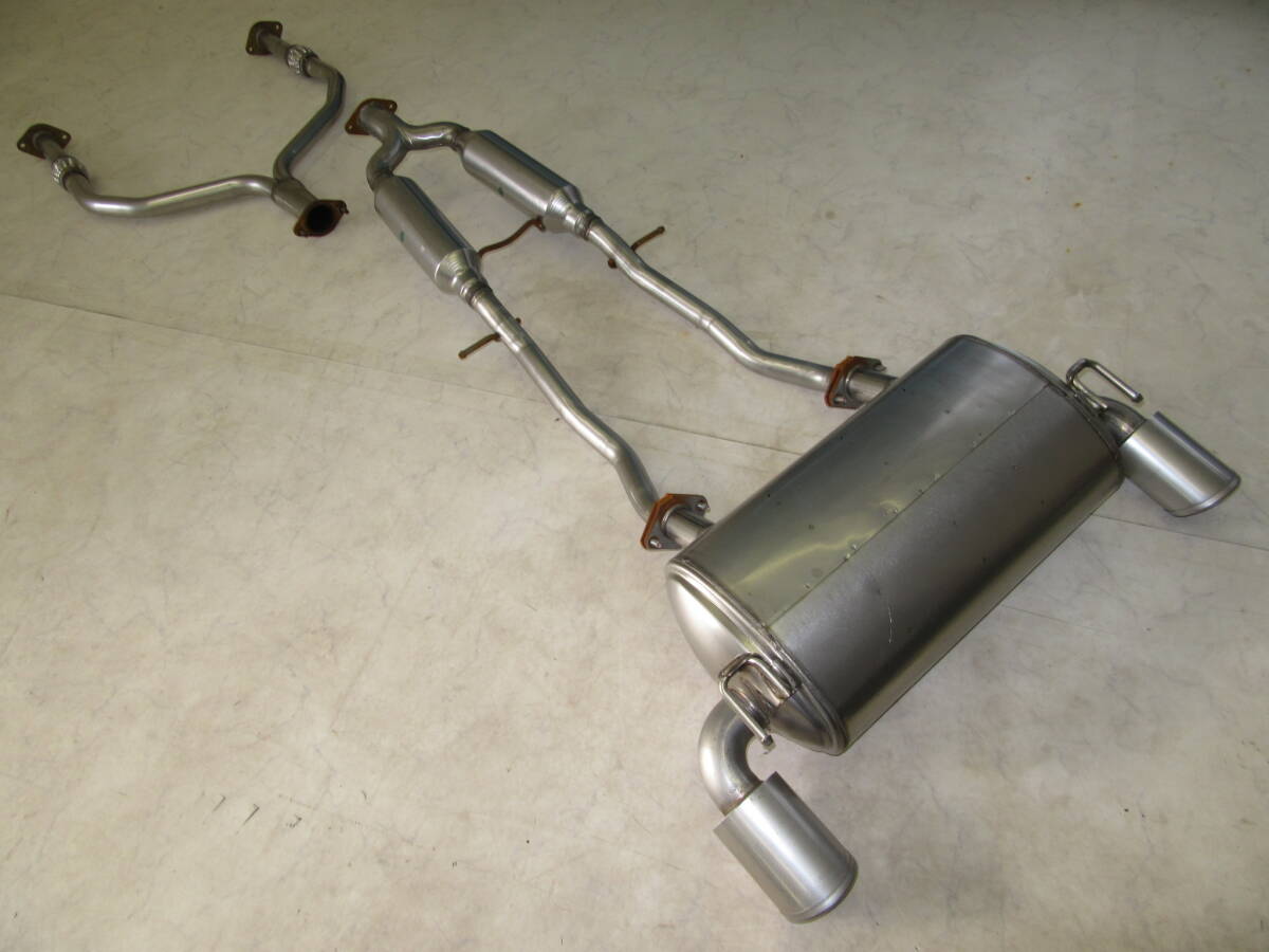 RZ34 フェアレディZ 純正マフラー(フロントパイプ+中間パイプ+リアピースセット)中古品その1 VR30DDTT このまま使用可!直接引き取り可!_画像1
