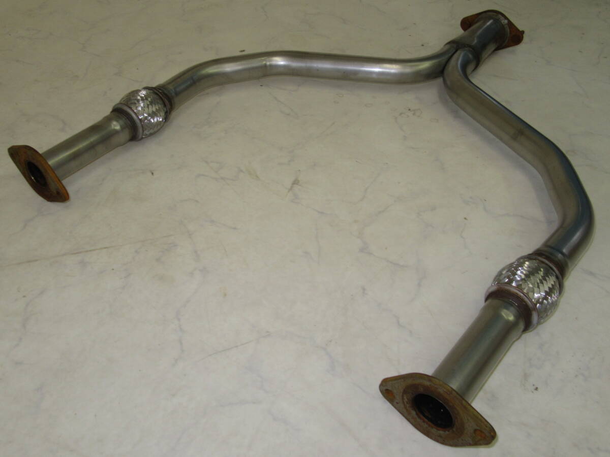 RZ34 フェアレディZ 純正マフラー(フロントパイプ+中間パイプ+リアピースセット)中古品その1 VR30DDTT このまま使用可!直接引き取り可!_画像2