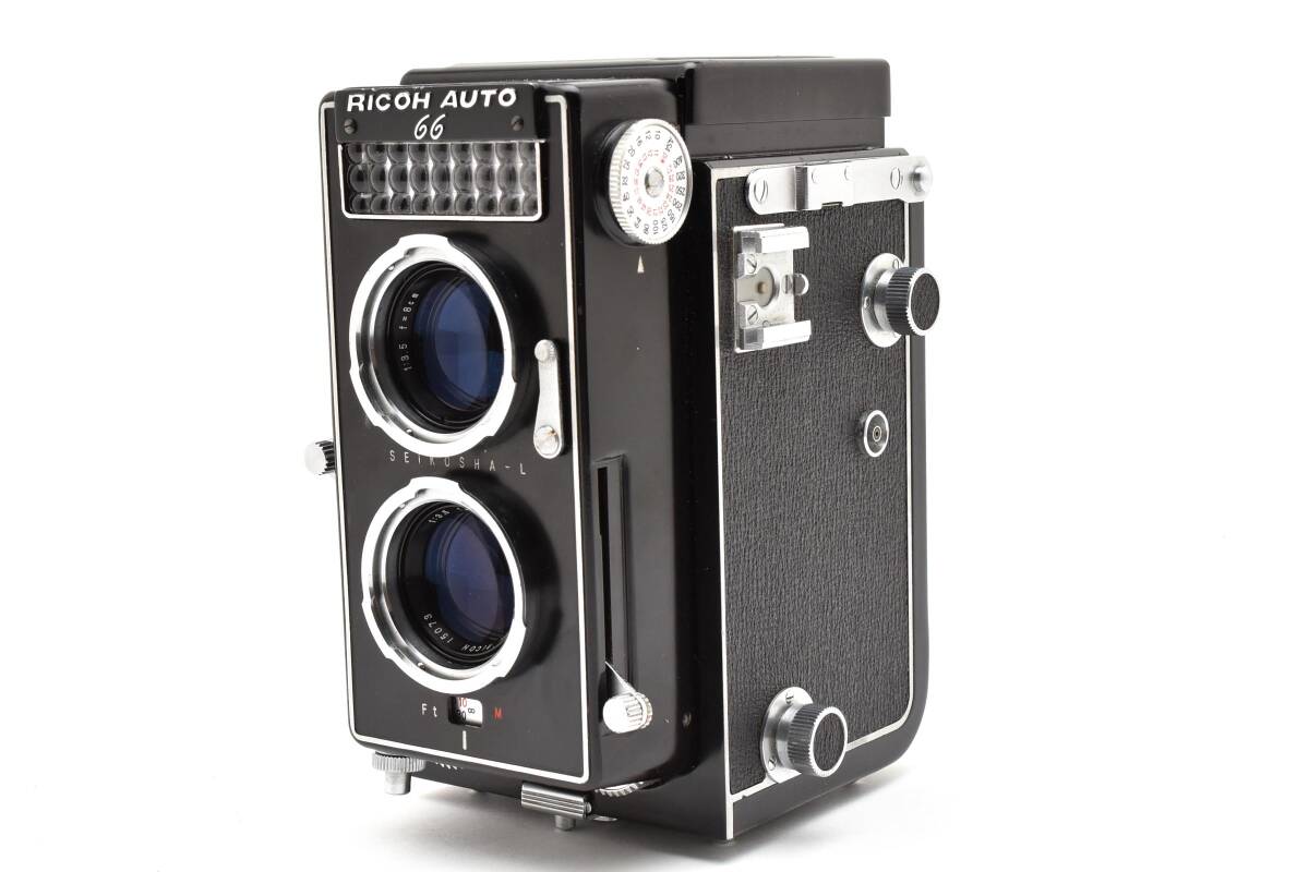希少＊リコー Ricoh Auto 66 Seikosha-L Riken 8cm F3.5 二眼カメラ ケース付_画像2