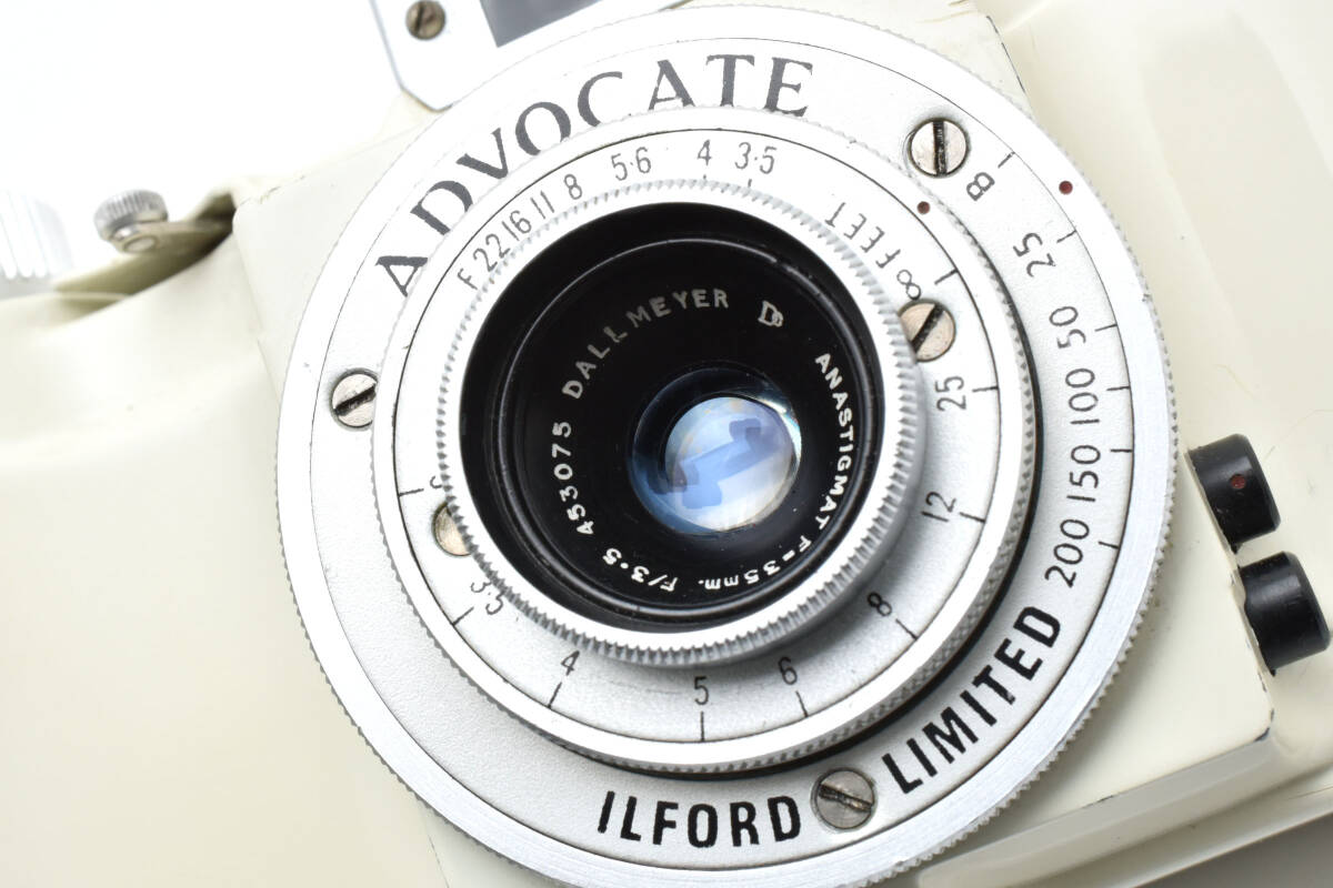 1円～激レア＊ILFORD Advocate Film Camera Body イルフォード アドヴォケイト フィルムカメラ 35mm f3.5 Lens DALLMEYER ANASTIGMAT
