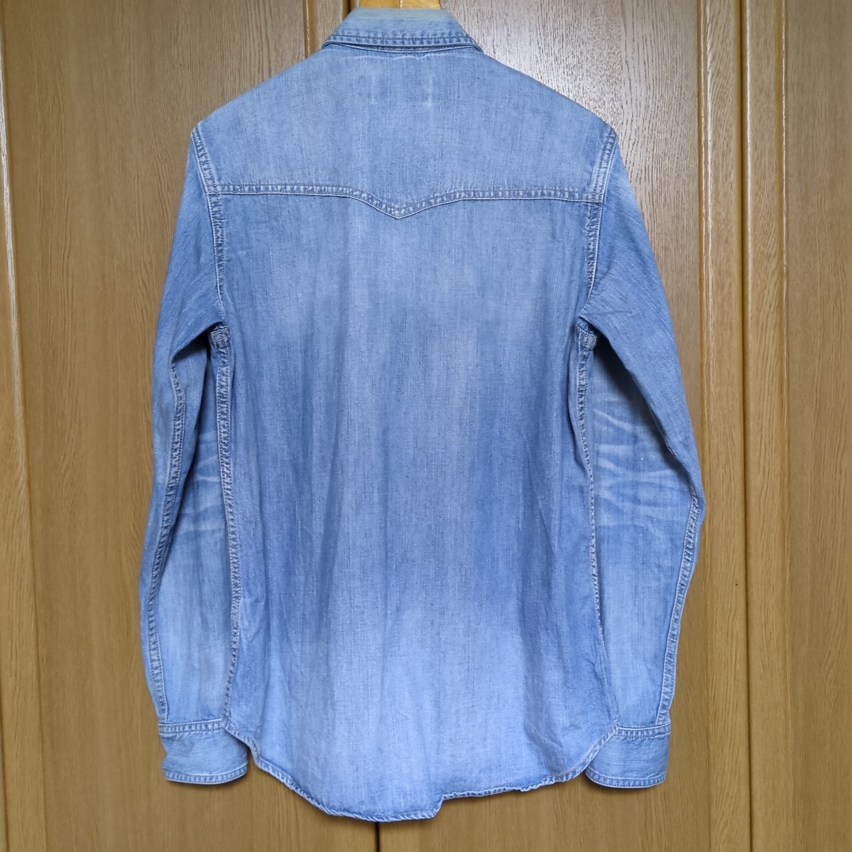 ジャーナルスタンダード USED加工 ヴィンテージ加工 デニム シャツ ウエスタンシャツ ウエスタン デニムシャツ L アメカジ ( M_画像5