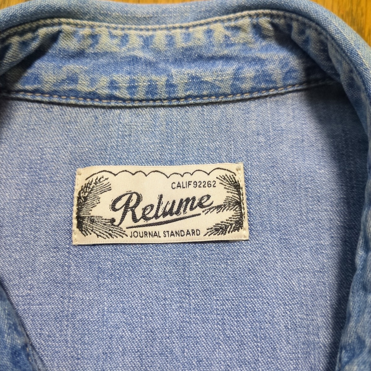 ジャーナルスタンダード USED加工 ヴィンテージ加工 デニム シャツ ウエスタンシャツ ウエスタン デニムシャツ L アメカジ ( M_画像3
