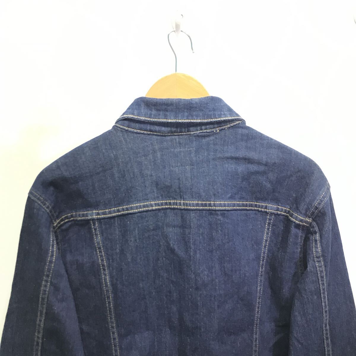3rdタイプ◎トレンドアイテム【BROWNY】ブラウニー デニムジャケット ジージャン アメカジ 古着コーデ ストレッチ インディゴ M /Y34871ii_画像6