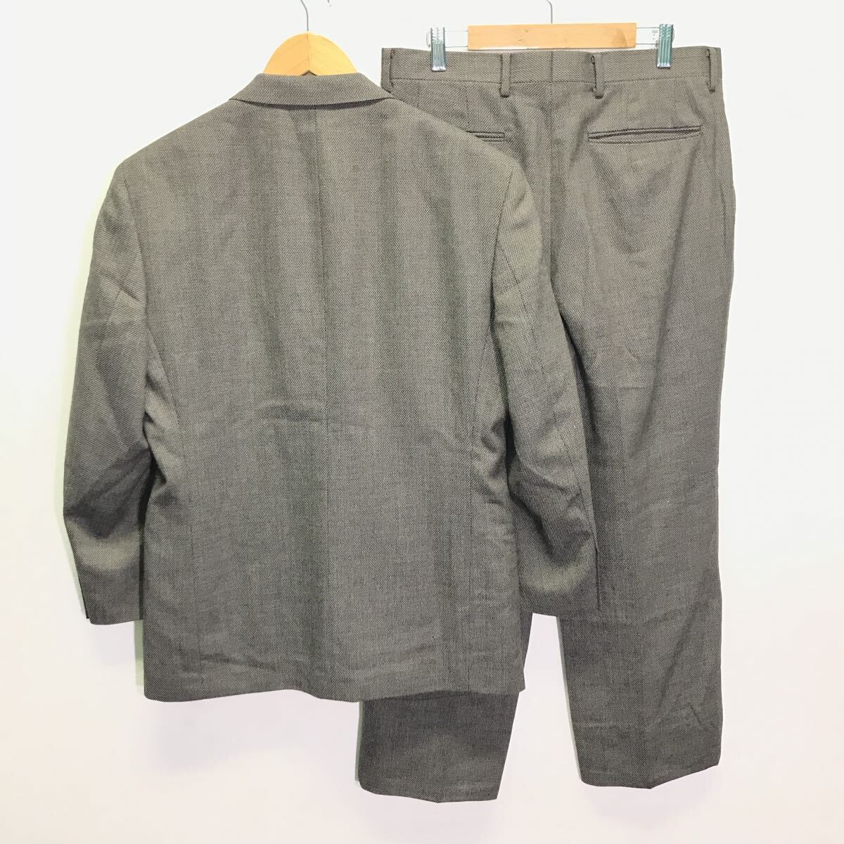 高級上品◎ハイクラス感◎【D'URBAN】ダーバン スーツ セットアップ 上下 ビジネス 仕事 フォーマル ツータック ブラウン 94AB4 /Y35316ii_画像3