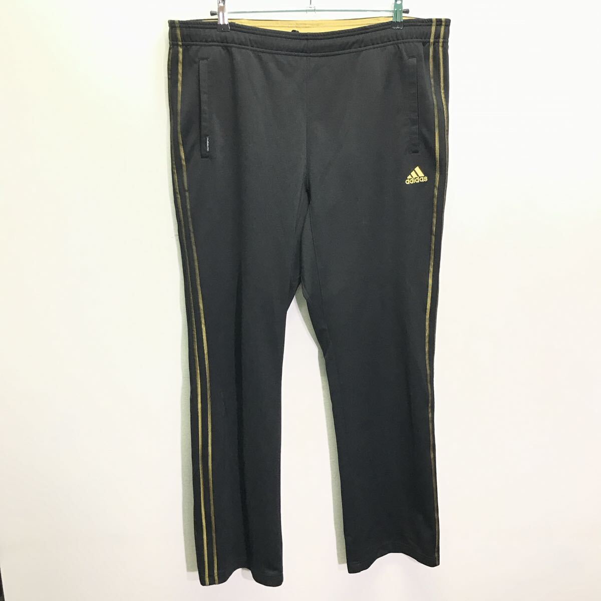 ビッグサイズ XO◎【adidas】アディダス トラックパンツ ジャージ CLIMALITE 吸汗 速乾 ドライ スポーツ トレーニング ジム 黒 /Y34841ii_画像2