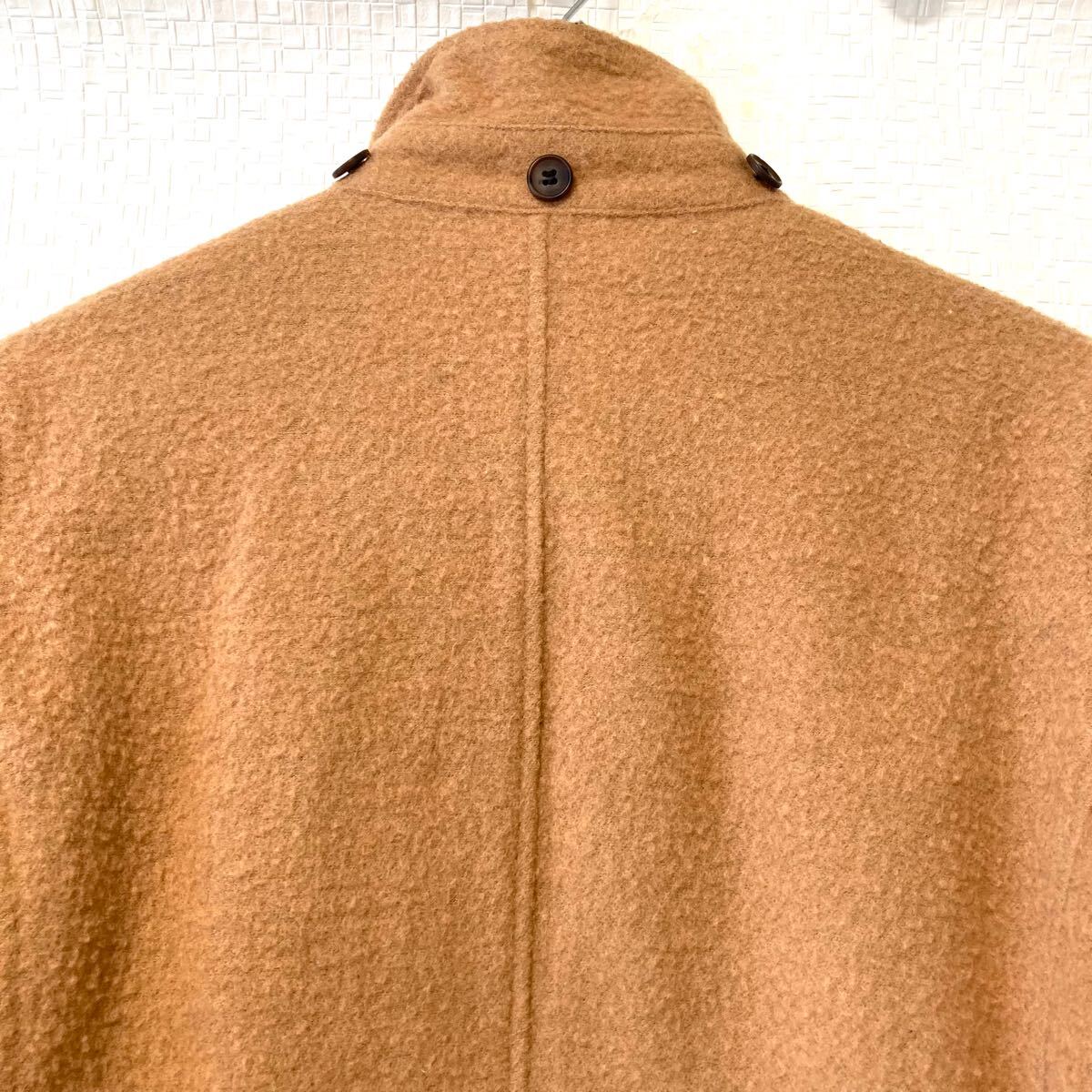 【gembony】ジェムボニー ウール混 中綿 ジャケット アウター スタンドカラー コート シンプル 通勤 ライトブラウン メンズ M/Y21838Uk_画像6