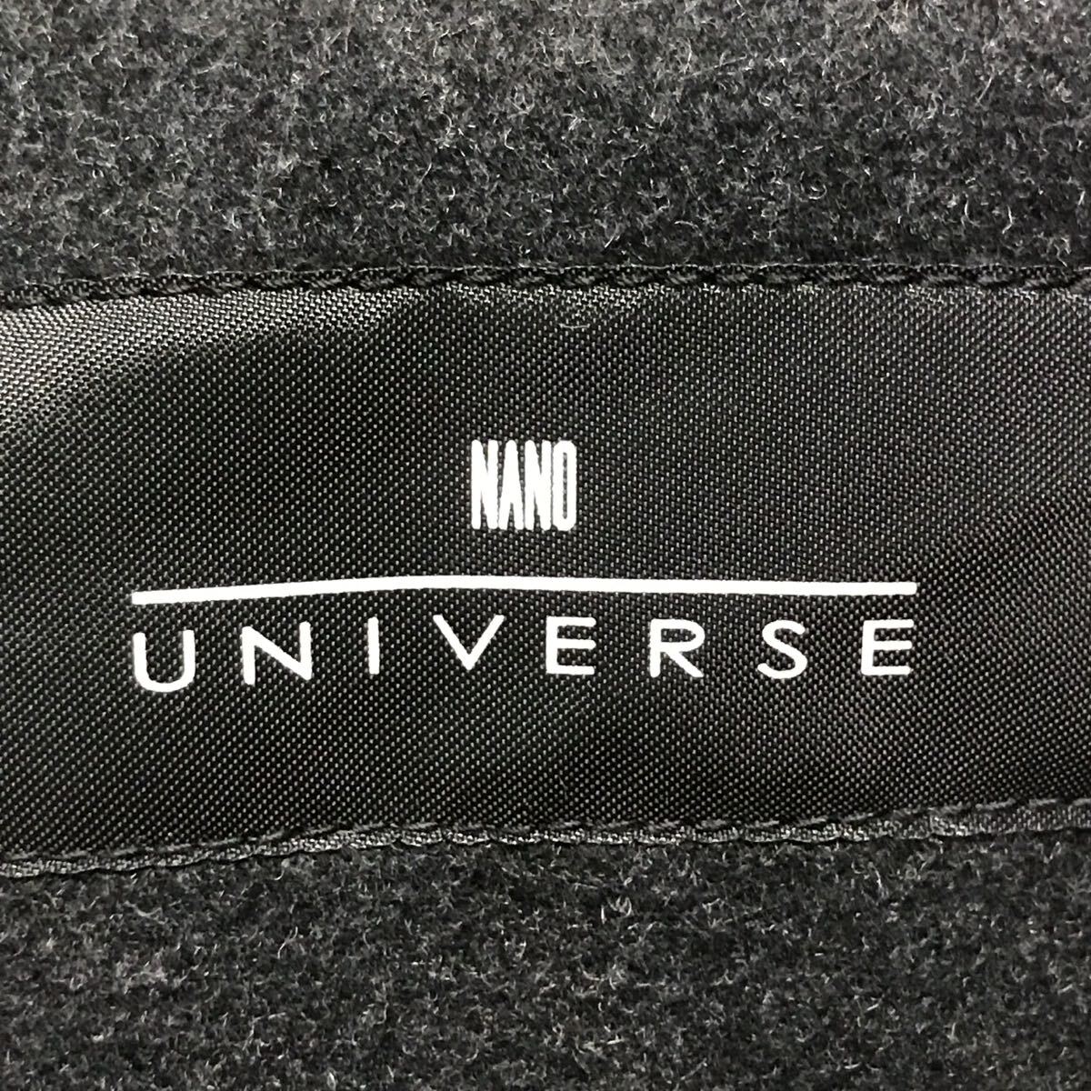 キレイめな着こなしに!【nano UNIVERSE】ナノユニバース ウール コート アウター ジャケット 上着 THERMO LITE 紳士 チャコール S/Y29324iD_画像8