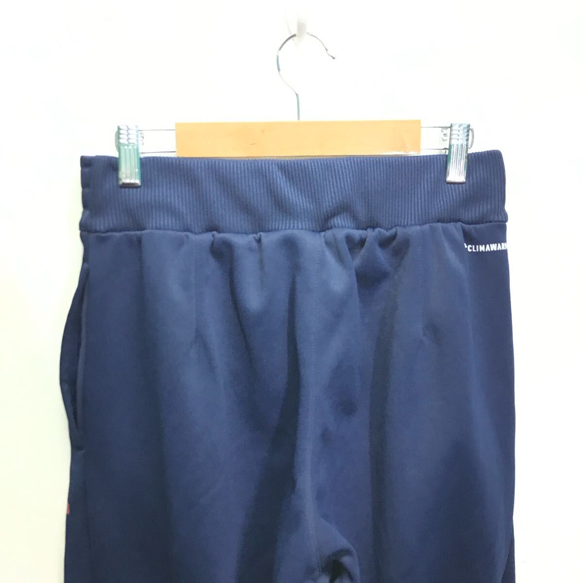 さまざまなスポーツに◎【adidas】アディダス トラックパンツ ジャージ ボトムス 裏起毛 ストリート サッカー トレーニング 紺 L /Y30025iD_画像5