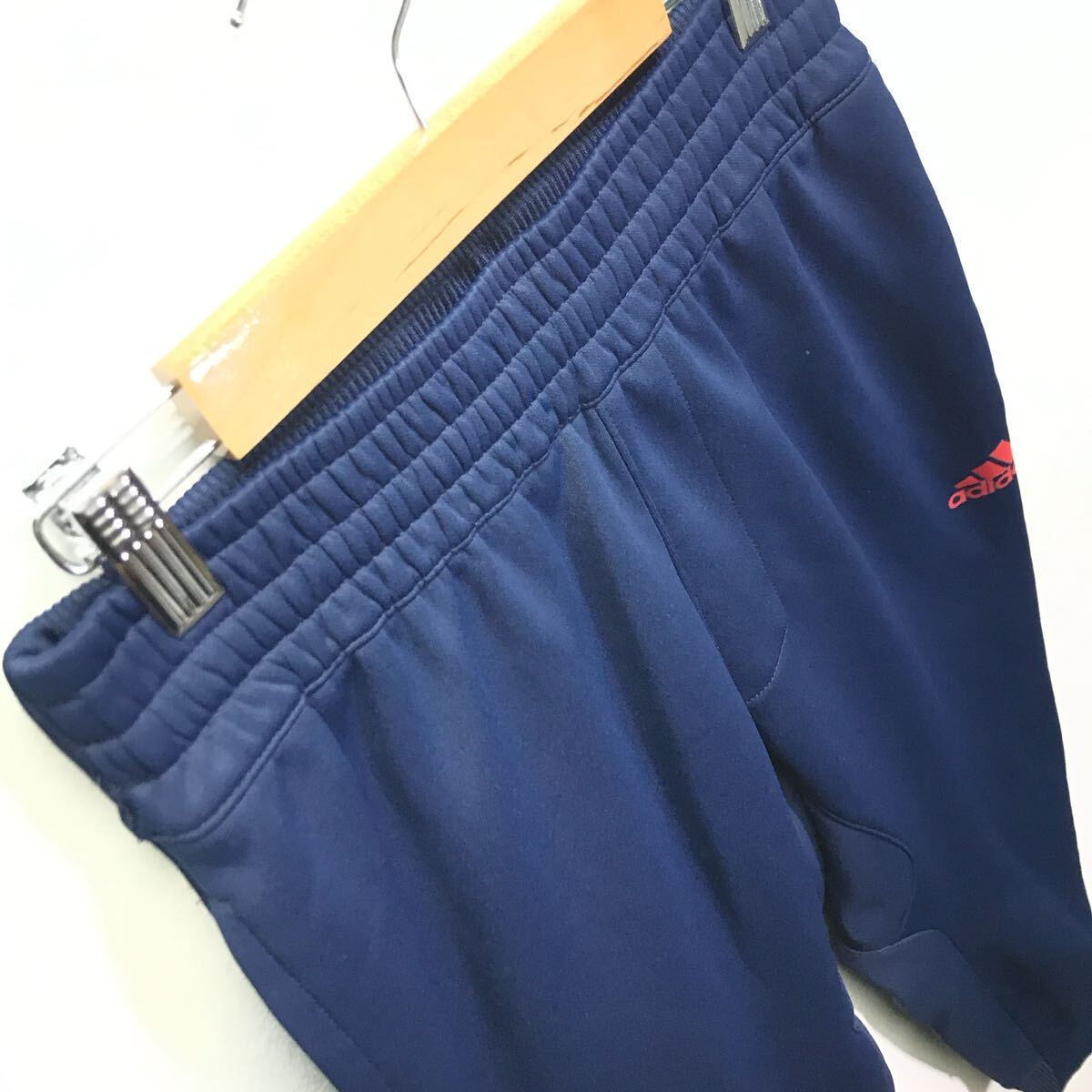 さまざまなスポーツに◎【adidas】アディダス トラックパンツ ジャージ ボトムス 裏起毛 ストリート サッカー トレーニング 紺 L /Y30025iD_画像7