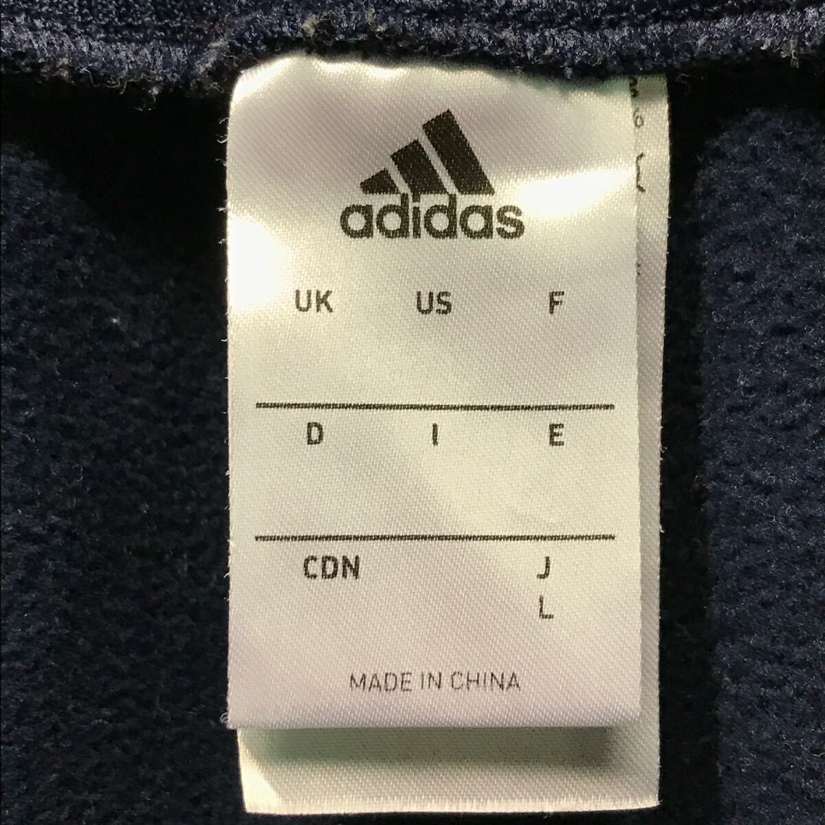 さまざまなスポーツに◎【adidas】アディダス トラックパンツ ジャージ ボトムス 裏起毛 ストリート サッカー トレーニング 紺 L /Y30025iD_画像8