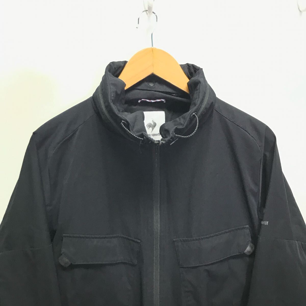 ゴルフにオススメ◎【le coq sportif】ルコックスポルティフ マウンテン ジャケット ウィンドブレーカー レインウェア 黒 L /Y32754ii_画像5