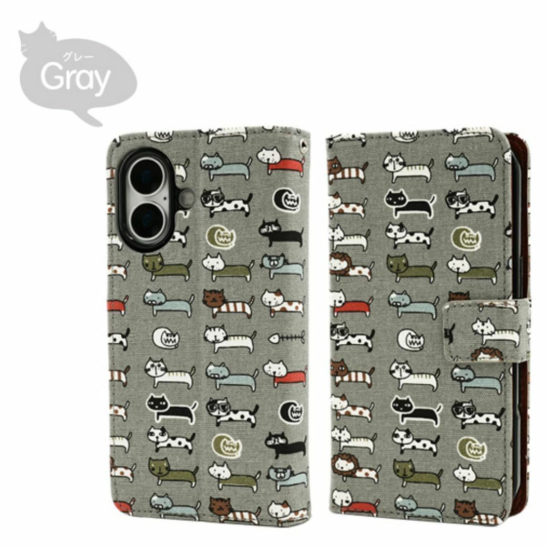 iPhone 16 アイフォン 猫 手帳型ケース/アイフォン スマホケース_画像7