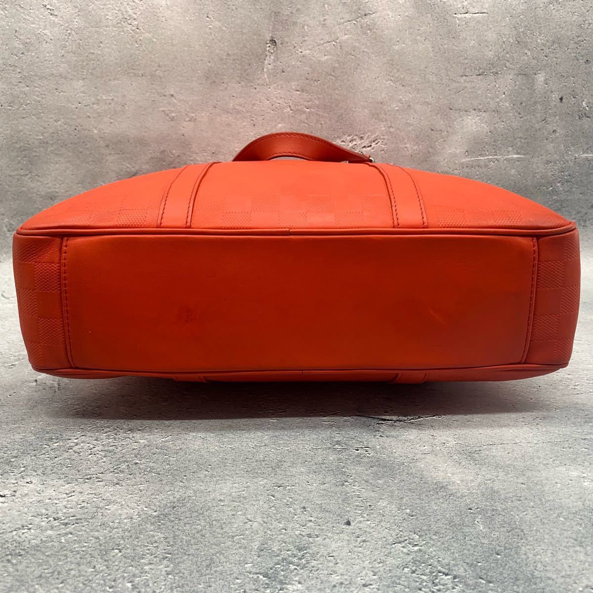 【美品】LOUIS VUITTON ルイヴィトン ダミエ アンフィニ タダオ PM 2way トートバッグ ショルダーバッグ レザー フュージョン