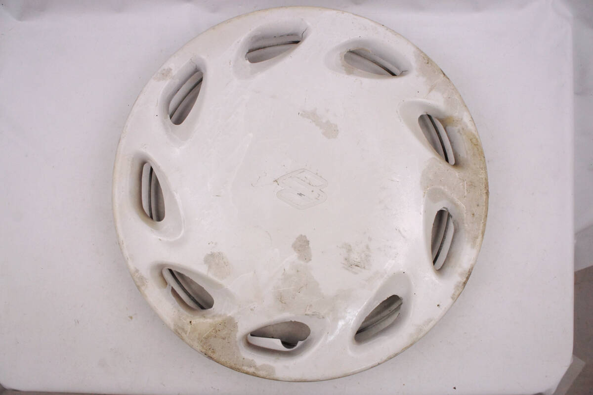 4枚 ホイールキャップ 43252-62D20 12インチ スズキ ホイールカバー スチール 鉄チン 純正 1枚割れ @2162d_画像2