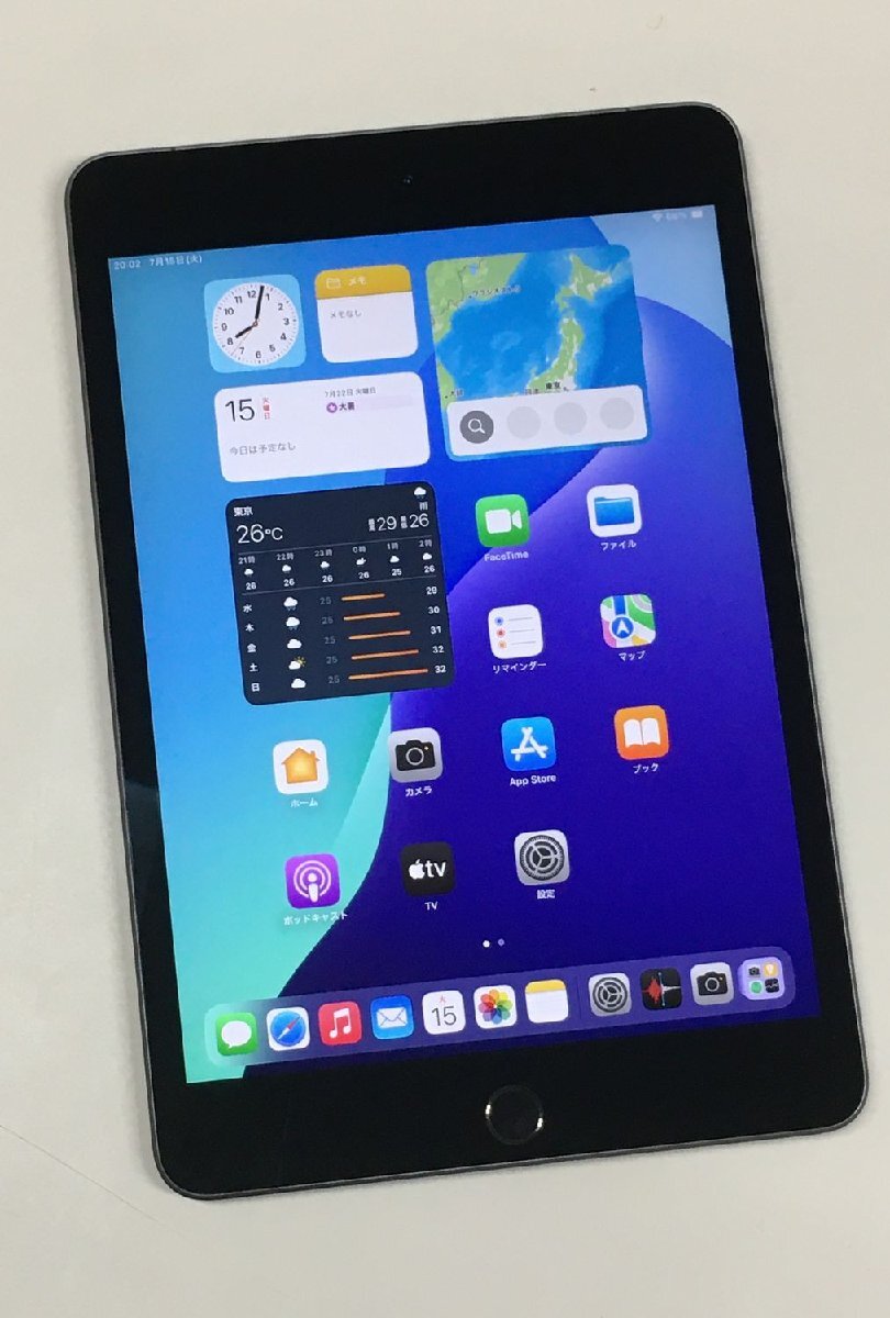 【動作確認・初期化済み】電池84％ Apple iPad mini 5 Wi-Fi 64GB スペースグレイ_画像2