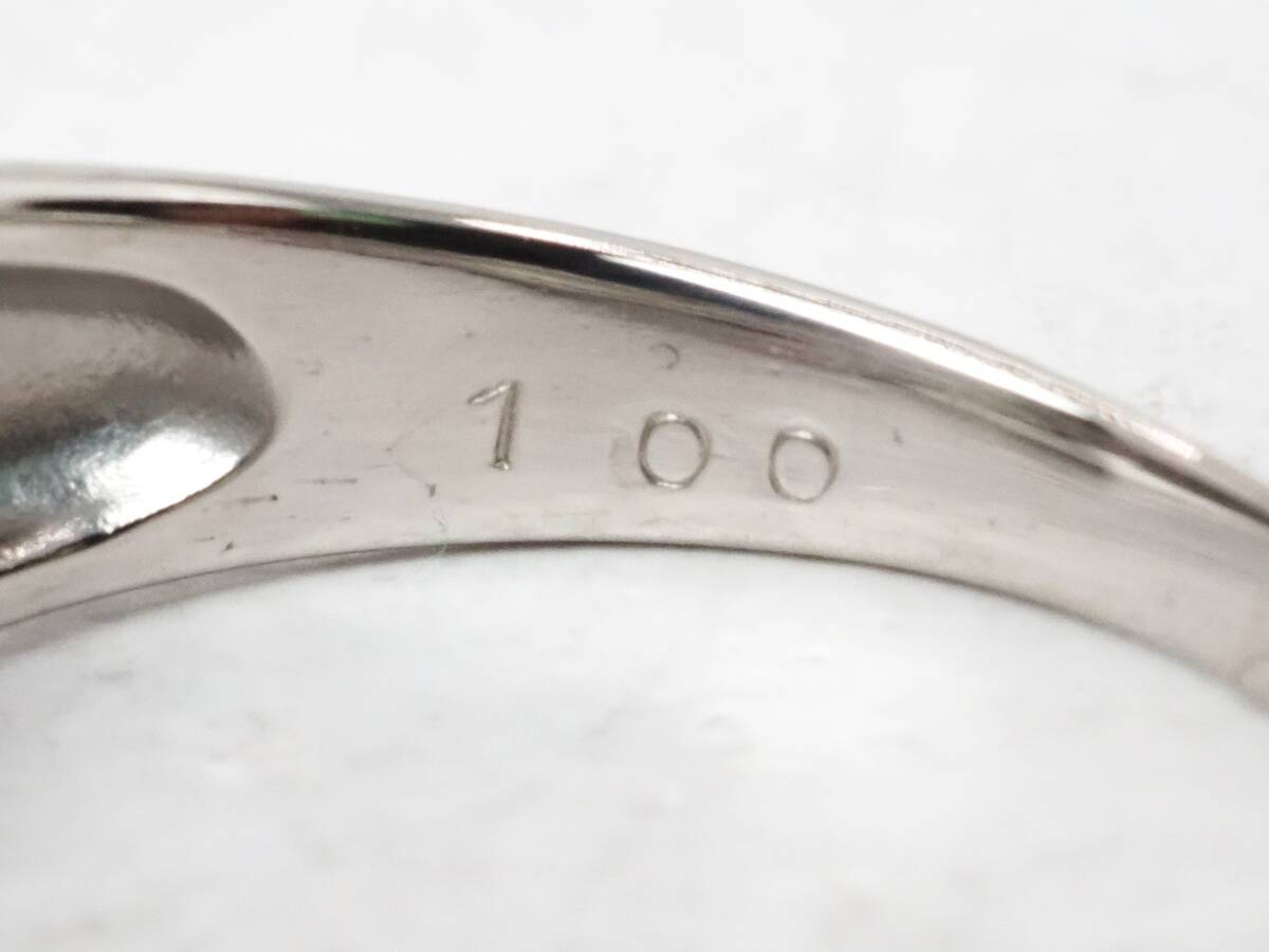 【8067P】Pt900 天然ダイヤモンド 1.00ct/6.2g/リング 指輪 ?15