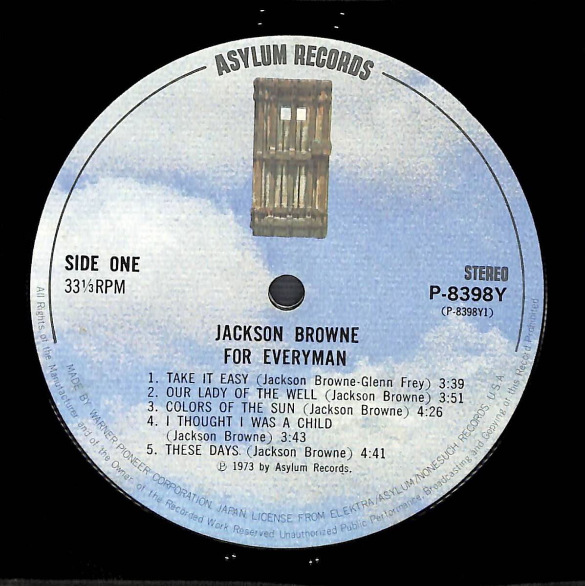 g6182/LP/特殊ジャケ/Jackson Browne/For Everyman_画像4