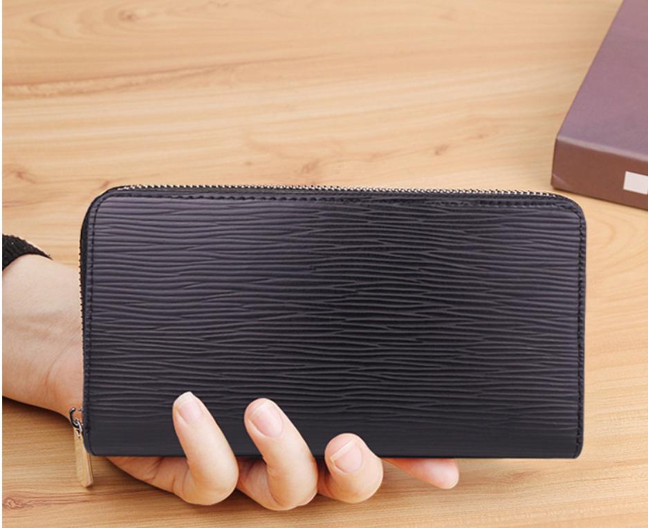 送料無料 長財布 メンズ ジッピー ウォレット エピレザー 本革 ラウンドファスナー レディース プレゼント 大容量 高級感 黒 ブラック_画像4