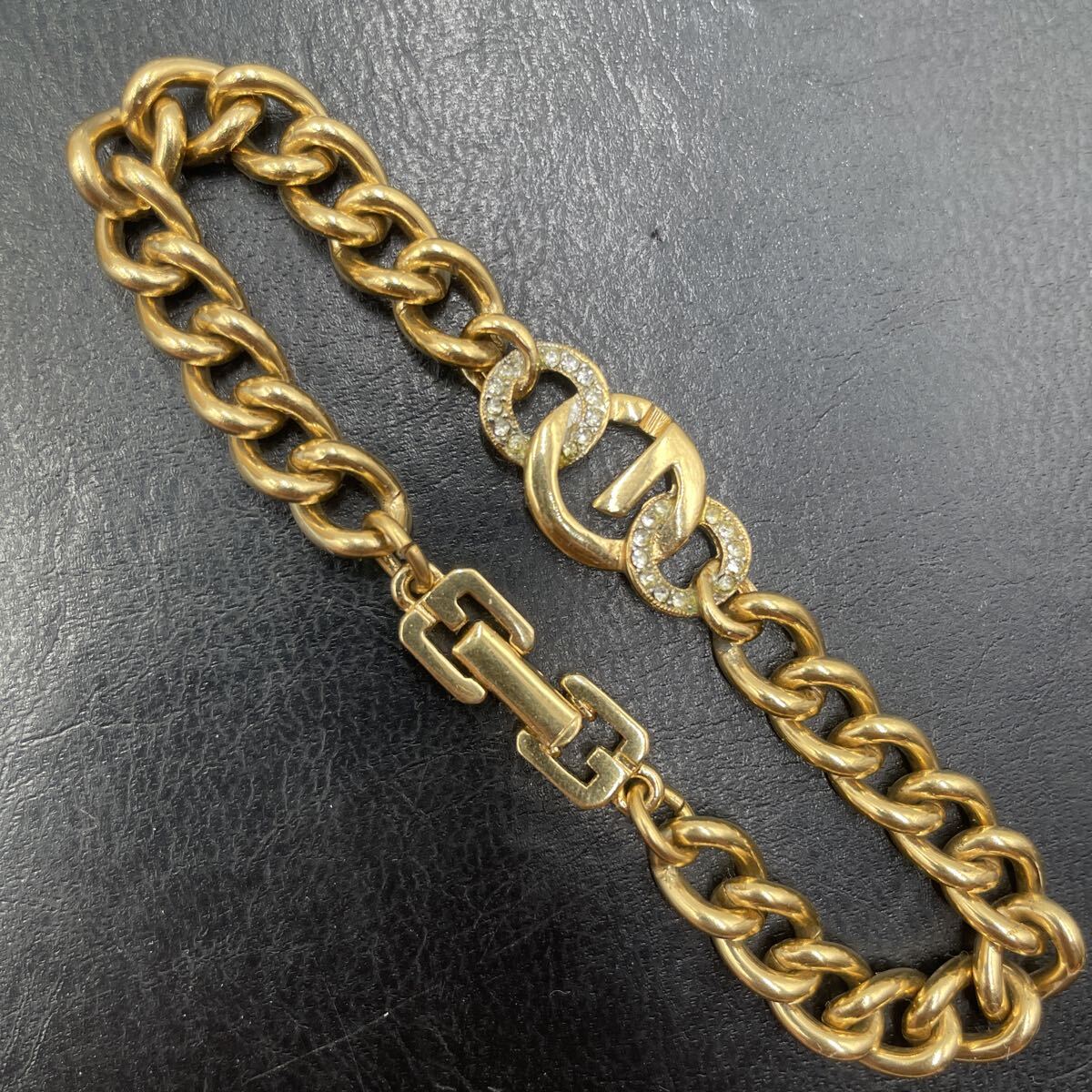 k105 GIVENCHY ジバンシィ ゴールド ブレスレット ビンテージ ※中古使用品