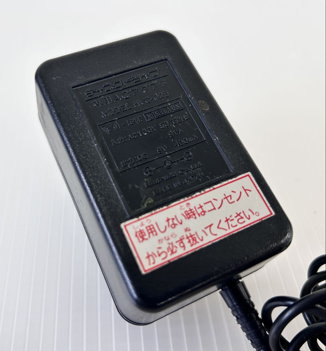 Nintendo ファミコン ディスクドライブ専用ACアダプター (HVC-025）9V/400mA ディスクシステム/電源ケーブル/FC テスターで出力確認済み D_画像2