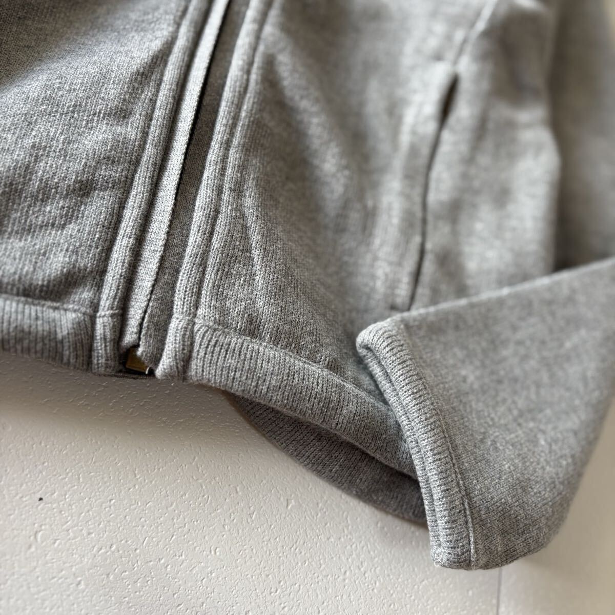 POLO RALPHLAUREN ポロラルフローレン　ニットブルゾン　ジャケット　ホースロゴ　グレー　子供用　キッズ　8歳　チェック　子供服　秋冬