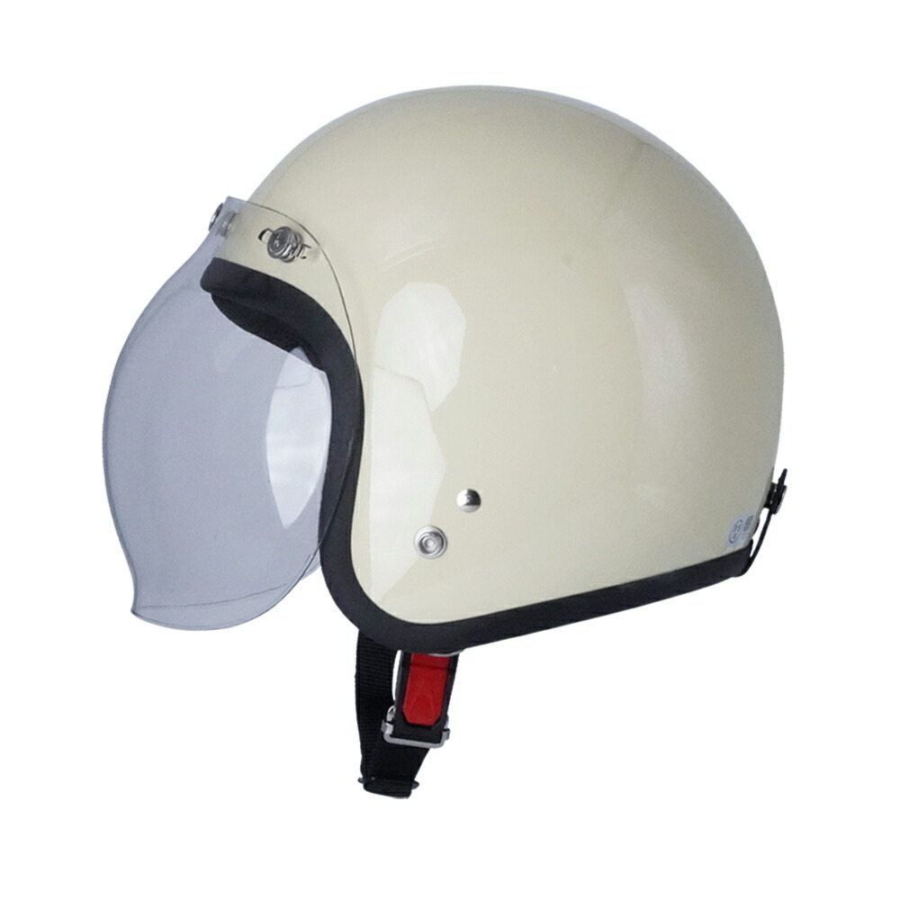 スモールジェットヘル ジェットヘルメット アイボリー バブル付き ピンク 送料無料 GT301 ヘルメット ノスタルジック GT-301 レトロ