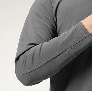 バートル 655 モックネックロングTシャツ ミルスグリーン M 秋冬 ウエア 作業服 男性 メンズ 吸汗速乾 消臭 長袖_画像5