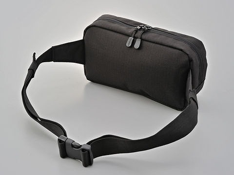 デイトナ 98666 ウエストバッグ DH-736 ブラック 3.5L 鞄 かばん カバン バッグ ウエストバック斜め掛け対応 シンプル ポケット充実_画像3