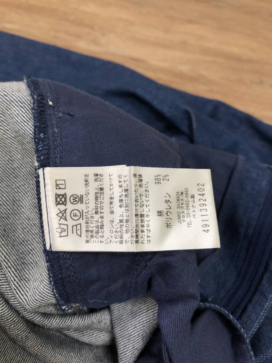 美品 49av ジュンコシマダ レディース パンツ ボトムス 秋冬 38 Mサイズ デニム ジーンズ 畠BH0972-21