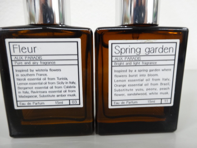 8点セット まとめて AUX PARADIS パルファム オゥパラディ オスマンサス ピュア フルール ウィンターベリー スプリングガーデン 他 香水_画像8