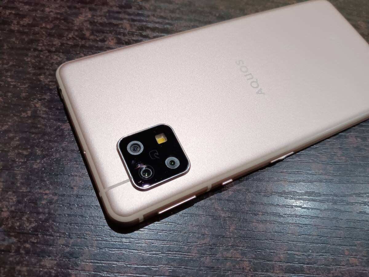 【良品/動作品】楽天モバイル SHARP AQUOS sense5G SH-M17 ROM:64GB/RAM:4GB 5.8インチ Android スマホ/動作品_画像4