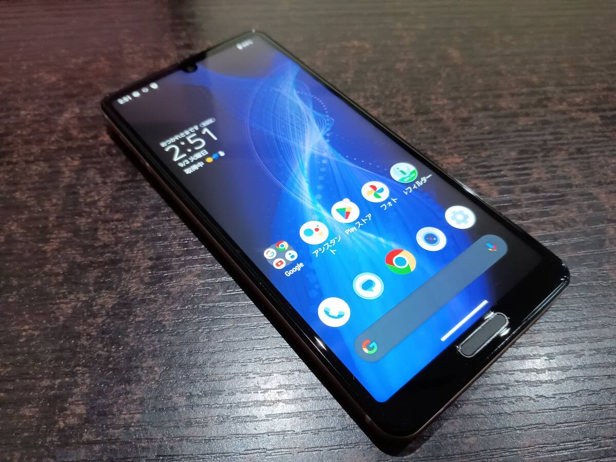 【良品/動作品】楽天モバイル SHARP AQUOS sense5G SH-M17 ROM:64GB/RAM:4GB 5.8インチ Android スマホ/動作品_画像2