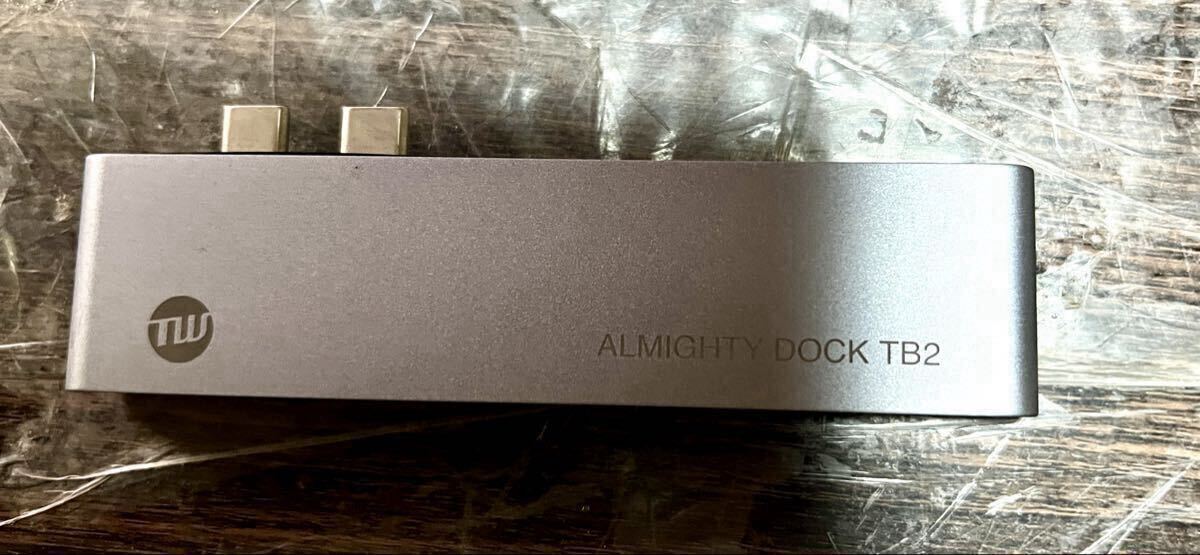 TUNEWEAR ALMIGHTY DOCK TB2 MacBook Pro専用 マルチUSBハブ PD対応 シルバー _画像3