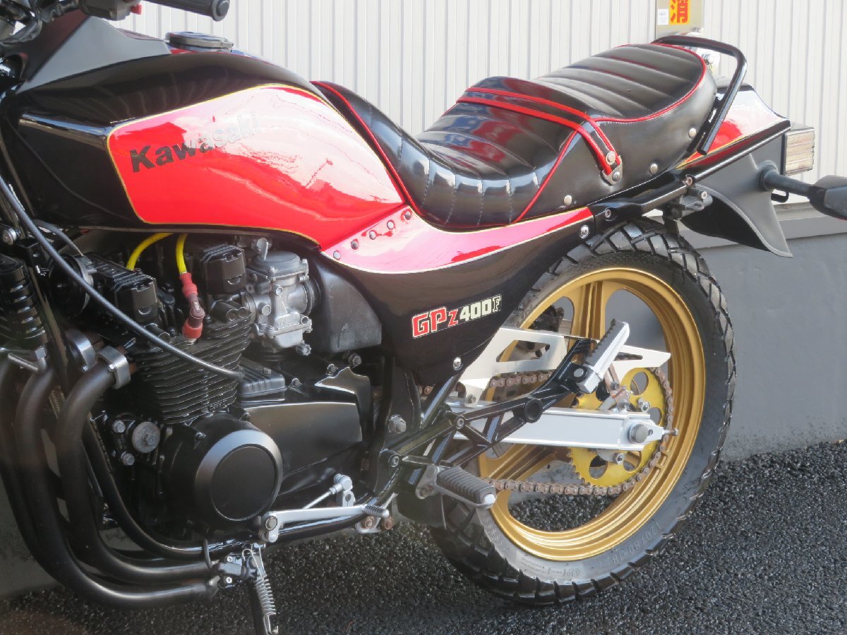 ■価格更新??！大幅値引き?。“残膜喂謦昆ぅ欹蓉湁?！■ブラック集合管/カワサキ GPZ400F B0297 赤/黒 ZX400A 車體 埼玉店ベース車