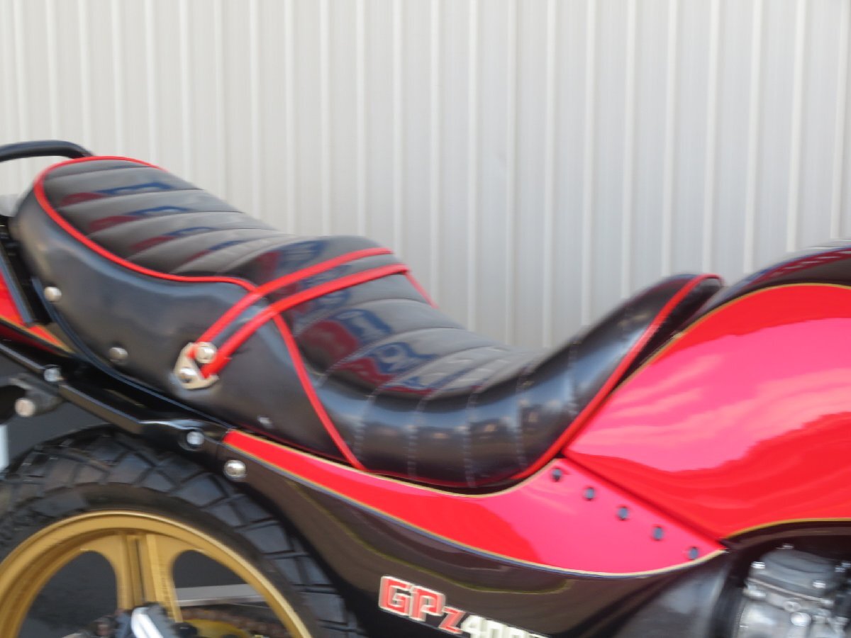 ■価格更新！！大幅値引き??！安心の工場ダイレクト販売！■ブラック集合管/カワサキ GPZ400F B0297 赤/黒 ZX400A 車體 埼玉店ベース車