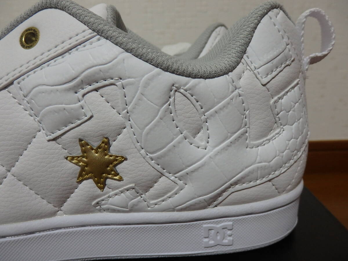 即決☆レア！限定！♪新品未使用 DC SHOES ＤＣシューズ スニーカー ALLIANCE SE SN 26.0cm ホワイト ゴールド_画像2