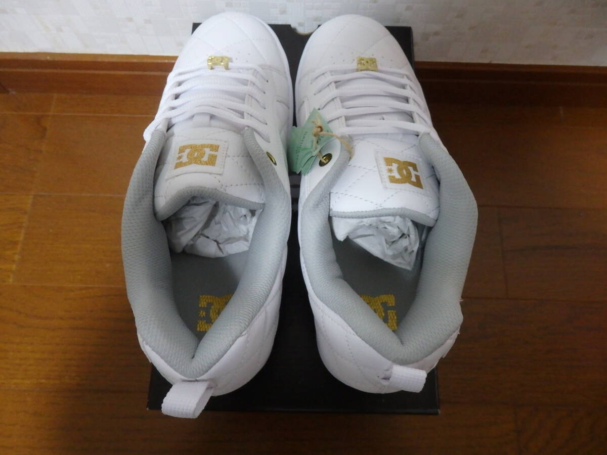 即決☆レア！限定！♪新品未使用 DC SHOES ＤＣシューズ スニーカー ALLIANCE SE SN 26.0cm ホワイト ゴールド_画像8