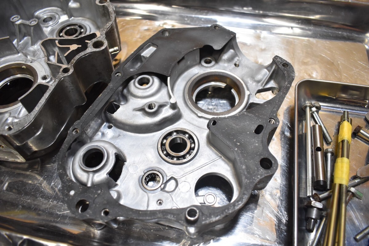 美品 モンキー 純正 クランクケース クランク z50j-2002 baja バハ /検 t50 ゴリラ ダックス 武川 シャリー Gクラフト キタコ AB22 AB27