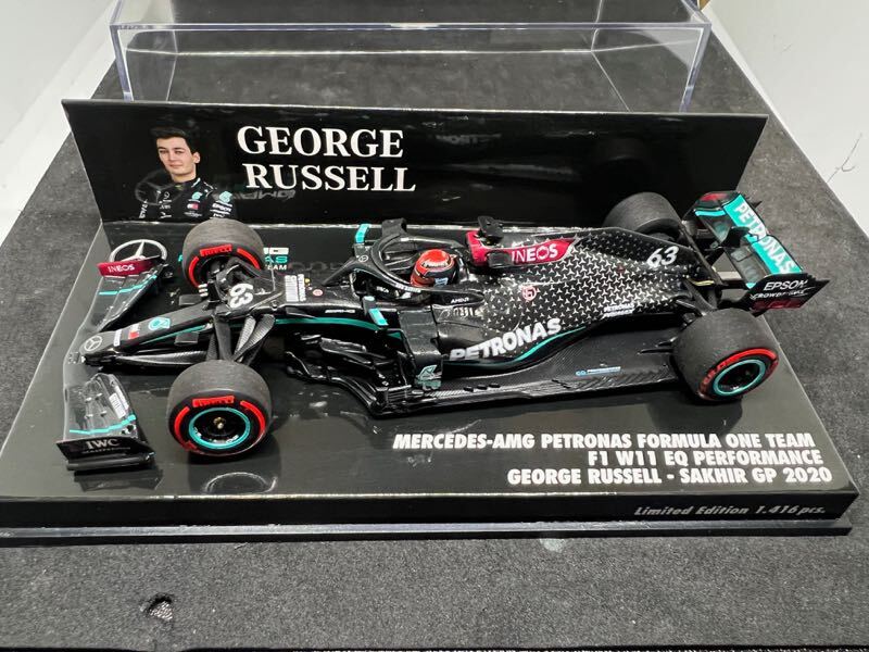 ミニチャンプス PMA 1/43 410201663 メルセデス F1 W11 #63 ジョージ?ラッセル 2020 サクヒールGP