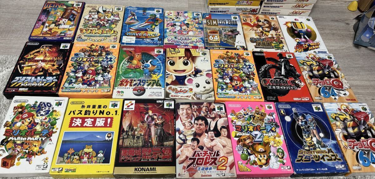 【1円】１２０本以上　引退品　ゲッターラブ　ラストレジオン　らくがきっず　箱説 付　任天堂　ソフト Nintendo 64 ニンテンドー n64 大量