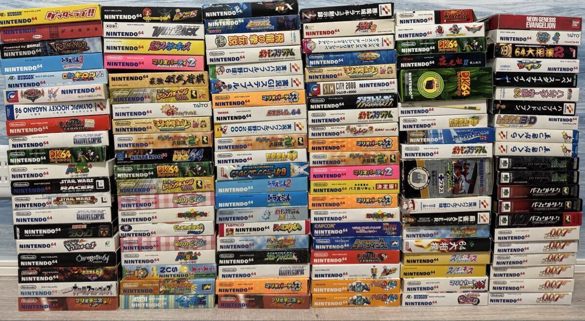 【1円】１２０本以上　引退品　ゲッターラブ　ラストレジオン　らくがきっず　箱説 付　任天堂　ソフト Nintendo 64 ニンテンドー n64 大量