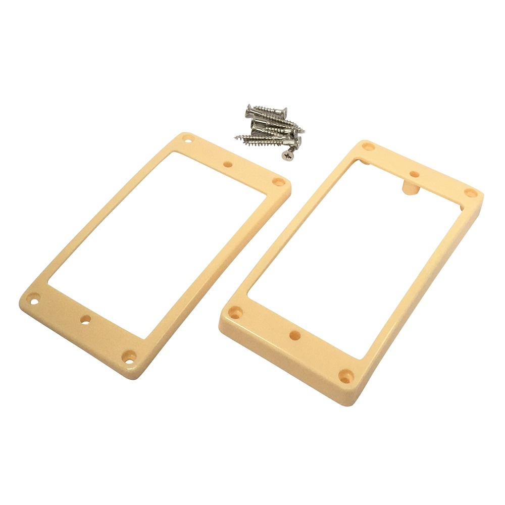 YJB PARTS エスカッション アイボリー カーブド(アーチド) ビス付き (メール便のみ送料無料)_画像1