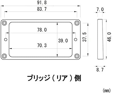YJB PARTS エスカッション アイボリー カーブド(アーチド) ビス付き (メール便のみ送料無料)_画像5