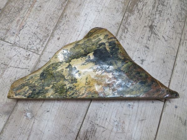 【愛石家/コレクション】 詳細不明 連山 山型 飾り石 合計4.4kg 木製 台付き 検索用⇒ 鑑賞石/天然石/自然石/銘石/水石/原石/鉱物/F0908_画像8