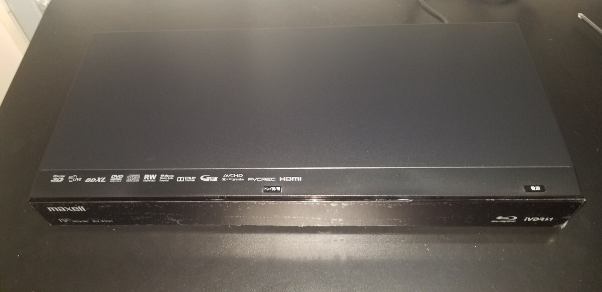 美品　使用極少　maxell　 ブルーレイディスクレコーダー　BIV-R1021 iVDR